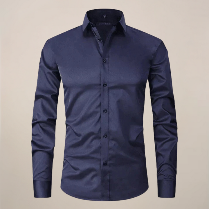 Bernardo | Camicia business a maniche lunghe, senza stiratura