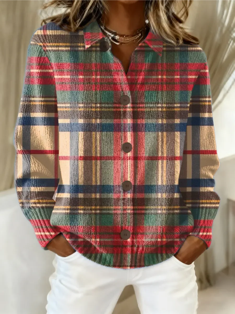 Gloria - Cardigan a Righe Multicolore con Bottoni