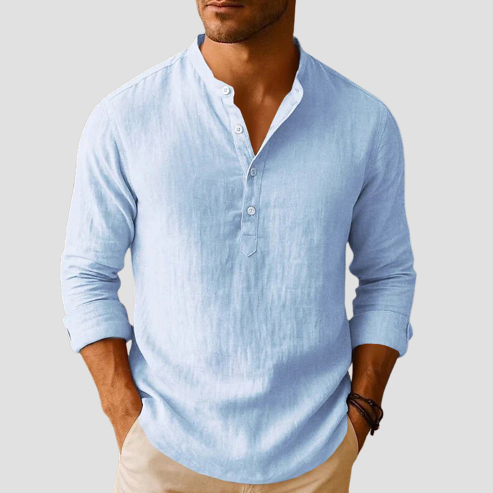 Vito | Camicia con collo alla coreana