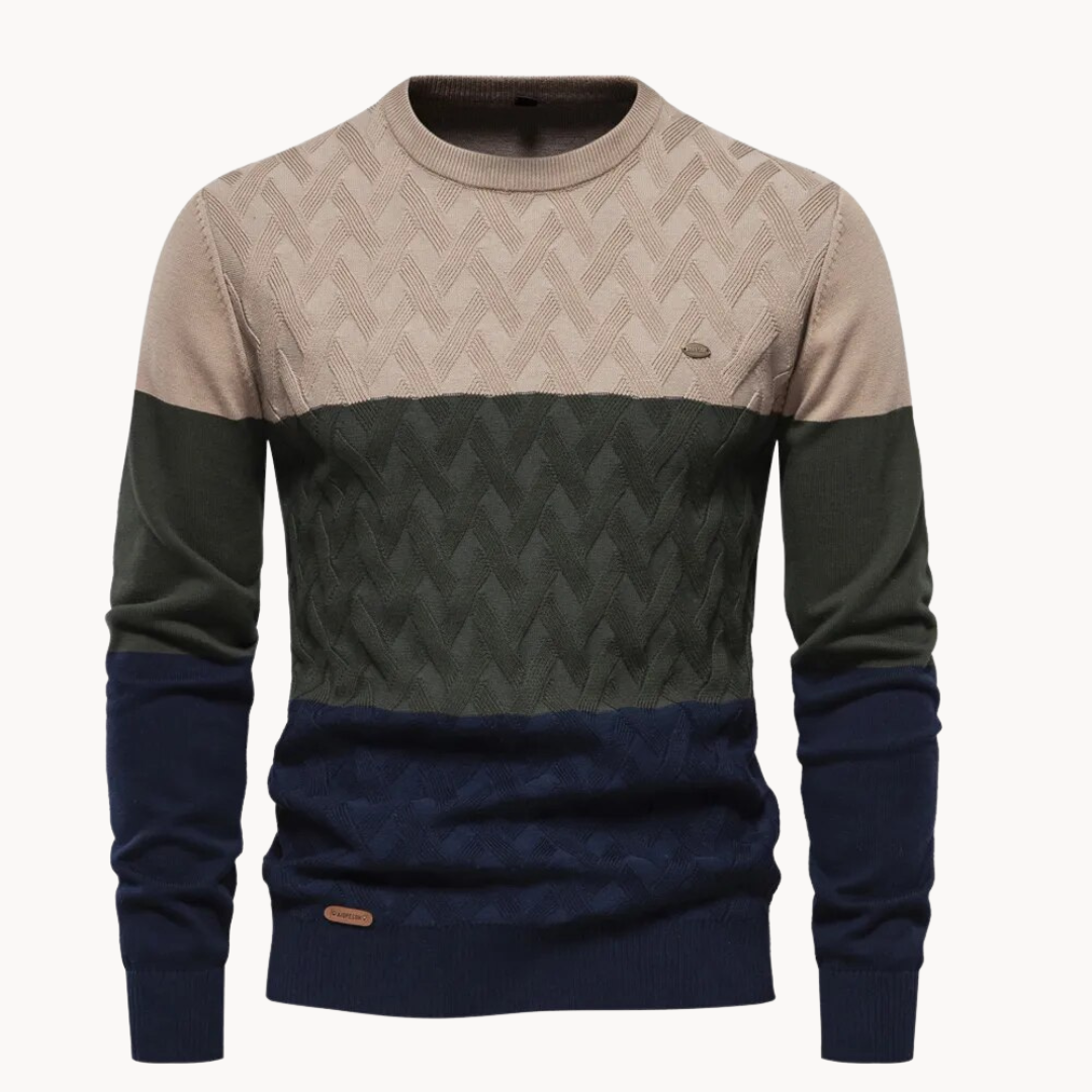 Davide - Pullover Struttura di Maglia Intricata