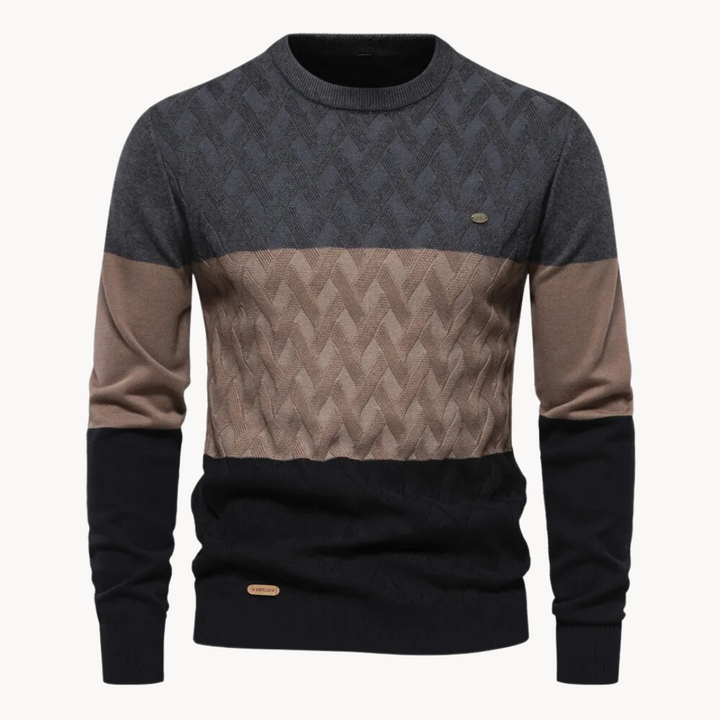 Davide - Pullover Struttura di Maglia Intricata