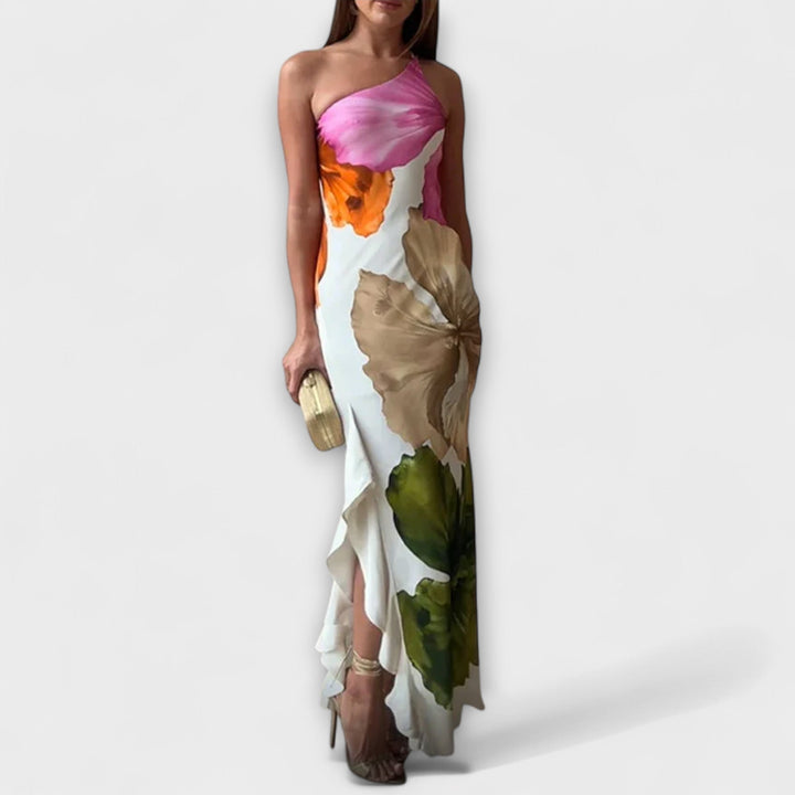 The Sapphire - Elegante Abito Maxi Patchwork