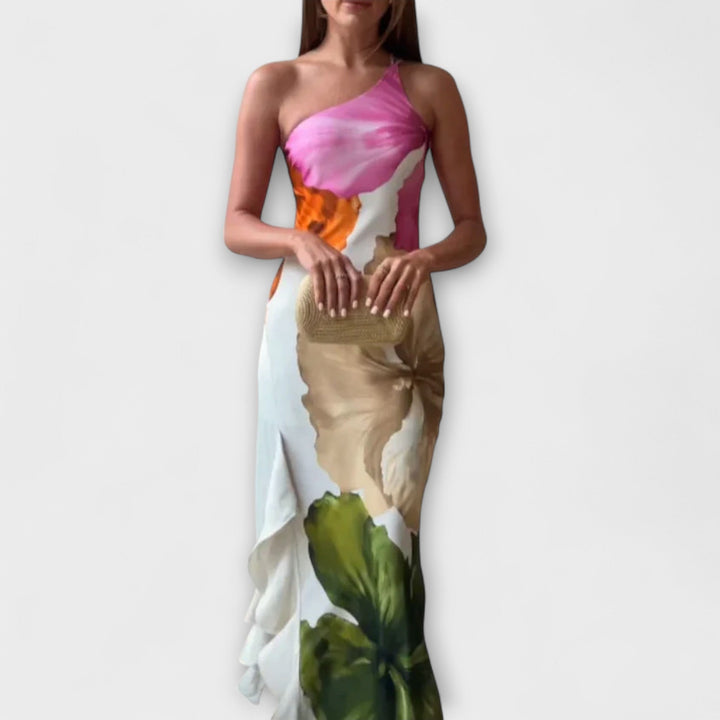 The Sapphire - Elegante Abito Maxi Patchwork