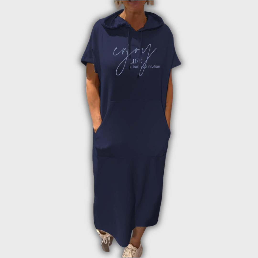 Saskia - Abito Casual con Cappuccio