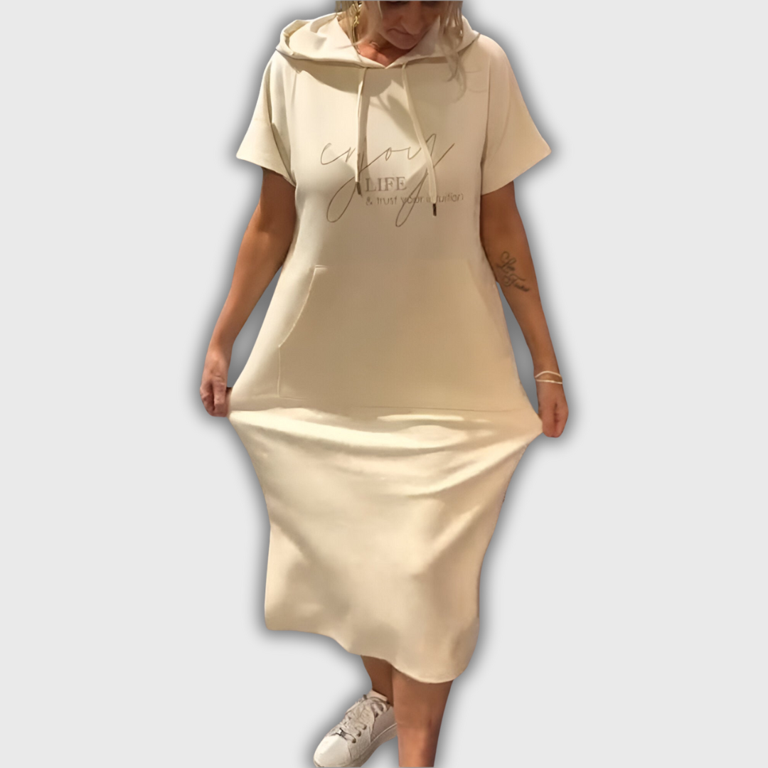 Saskia - Abito Casual con Cappuccio
