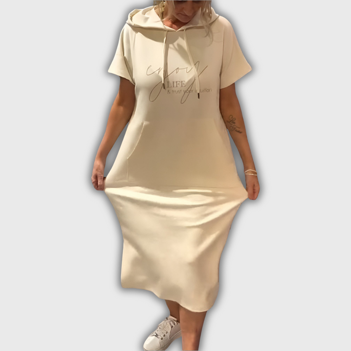 Saskia - Abito Casual con Cappuccio