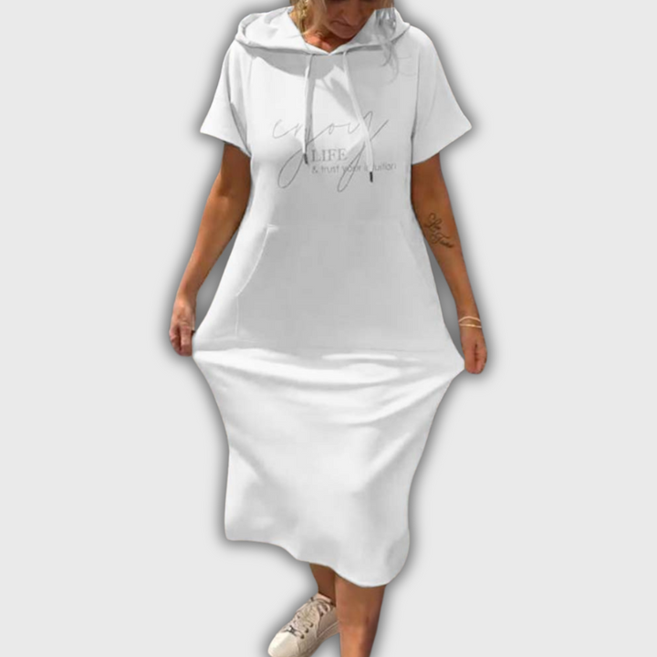 Saskia - Abito Casual con Cappuccio