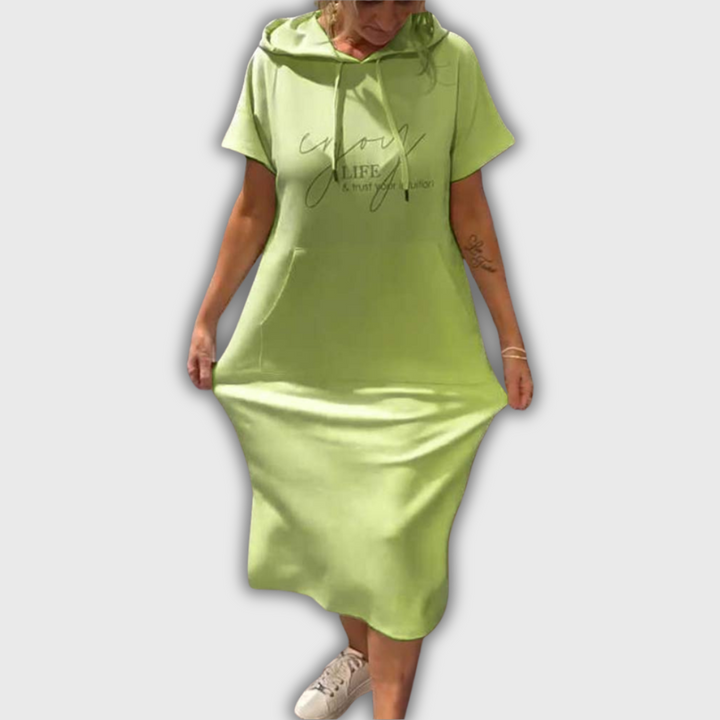 Saskia - Abito Casual con Cappuccio