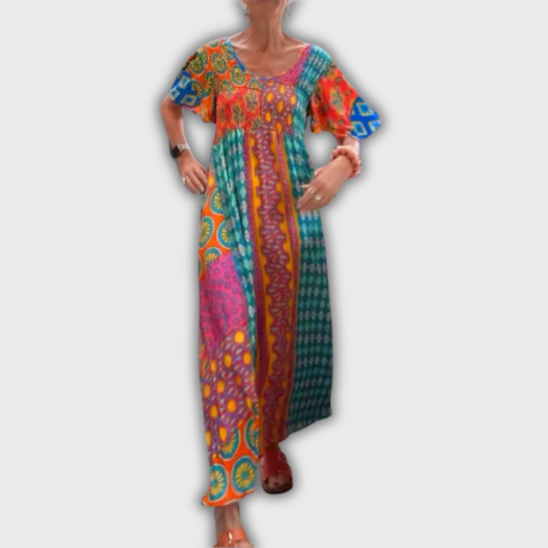 Poppy – Elegante Vestito Midi Paisley