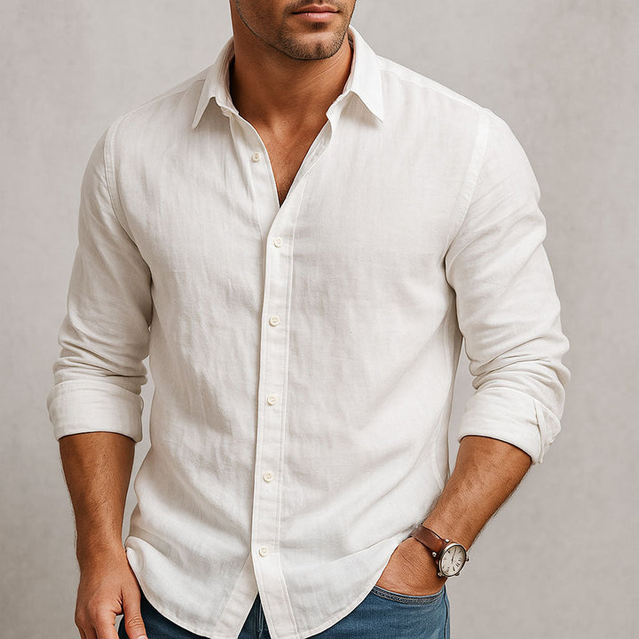 Gaetano | Camicia traspirante in misto cotone, stile essenziale