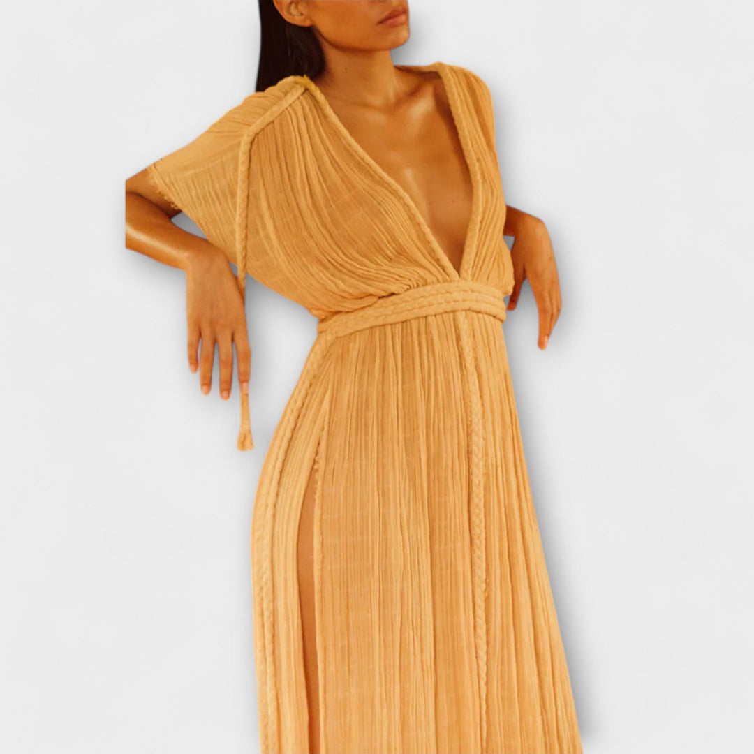Abito Maxi Kimono in Stile Greco