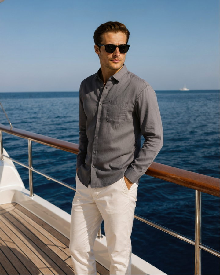 Cesare | Camicia 100% lino con vestibilità oversize