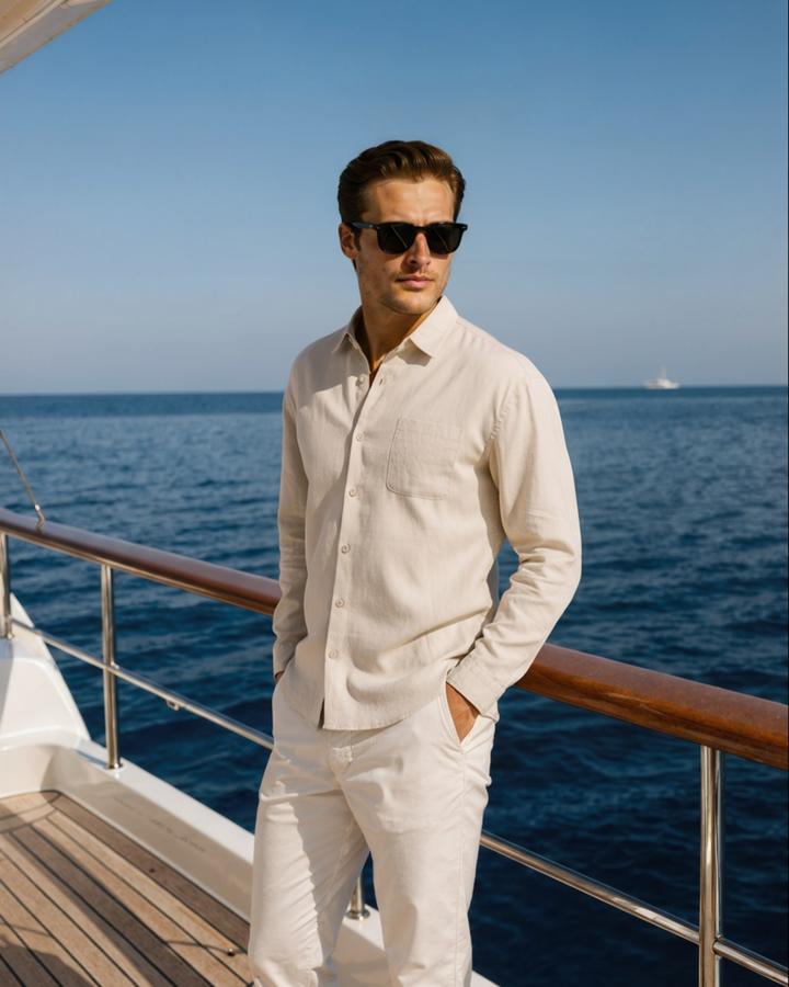 Cesare | Camicia 100% lino con vestibilità oversize