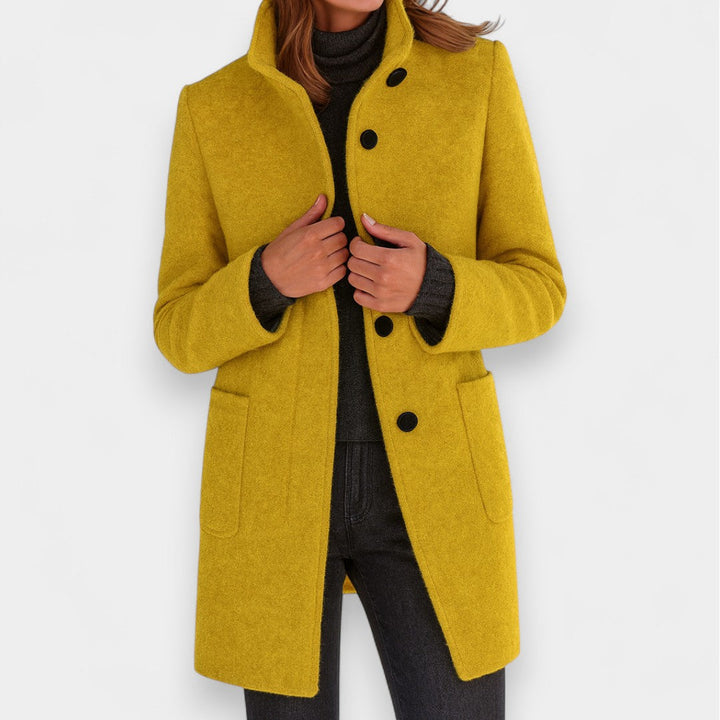 Nela - Cappotto elegante con colletto alto