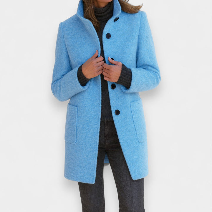 Nela - Cappotto elegante con colletto alto