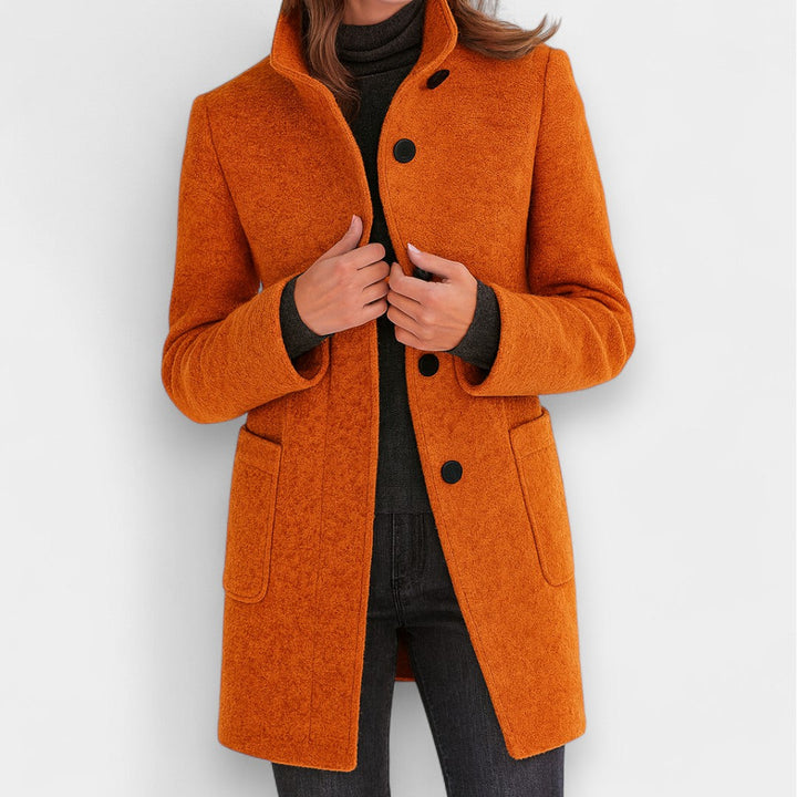 Nela - Cappotto elegante con colletto alto