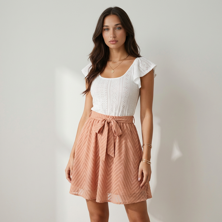 Completo Valeria Boho Terracotta