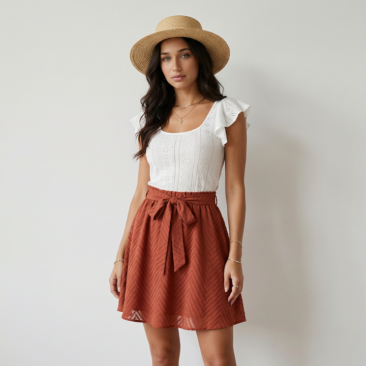 Completo Valeria Boho Terracotta