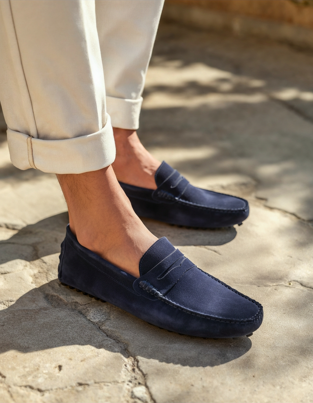 Mocassini Uomo in Camoscio Driver Loafer Eleganti