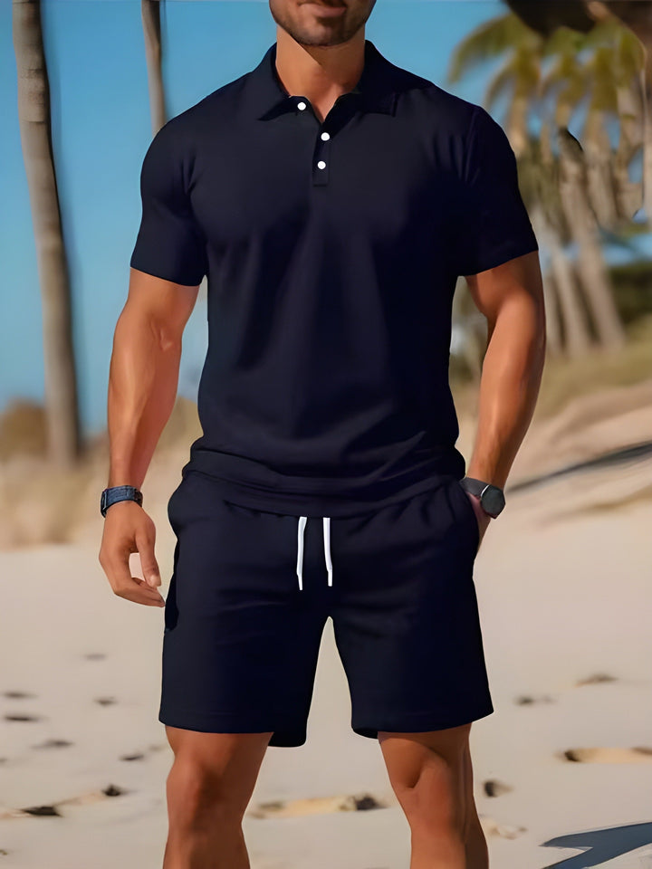 Romano | Classico Completo Estivo Uomo Polo Shorts Coulisse
