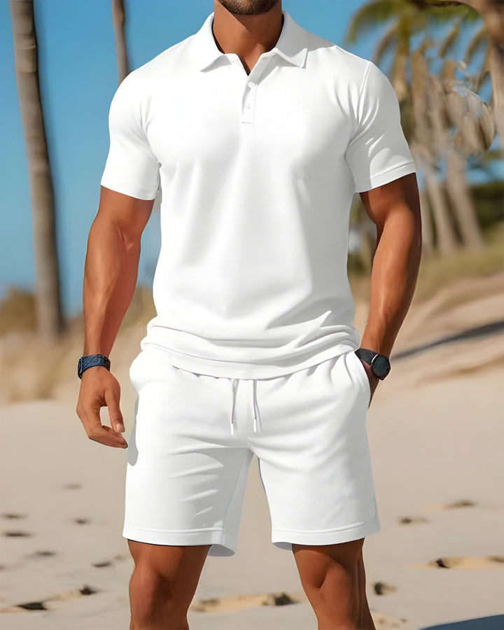 Romano | Classico Completo Estivo Uomo Polo Shorts Coulisse