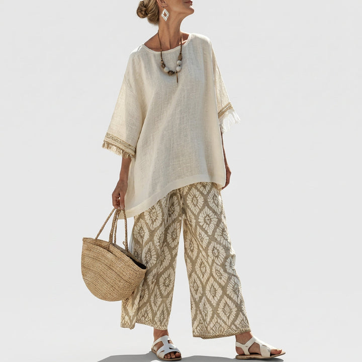 Elena | Look realizzato in Italia con lino di bambù