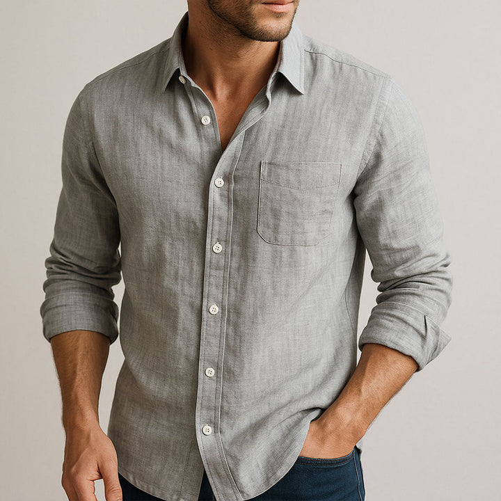 Gaetano | Camicia traspirante in misto cotone, stile essenziale