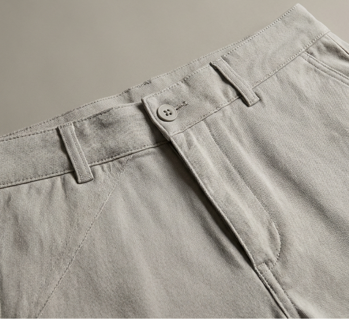 Pantaloncini estivi rilassati in lino da uomo