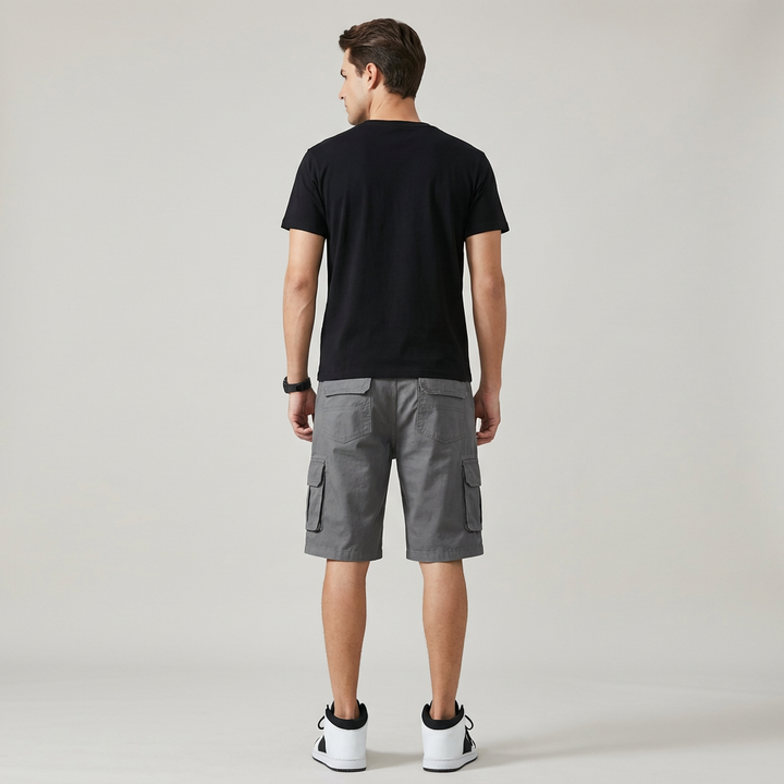 Shorts Cargo Uomo Leggeri con Tasche Laterali