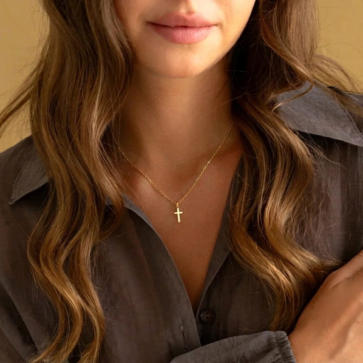 Sancta™ - Collana con pendente a croce
