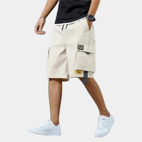 Shorts Cargo Uomo Leggeri con Tasche Laterali