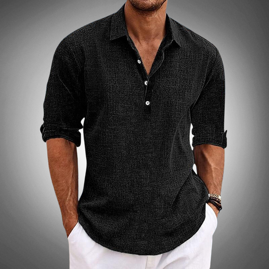 Amedeo | Polo in lino manica corta, casual ed elegante