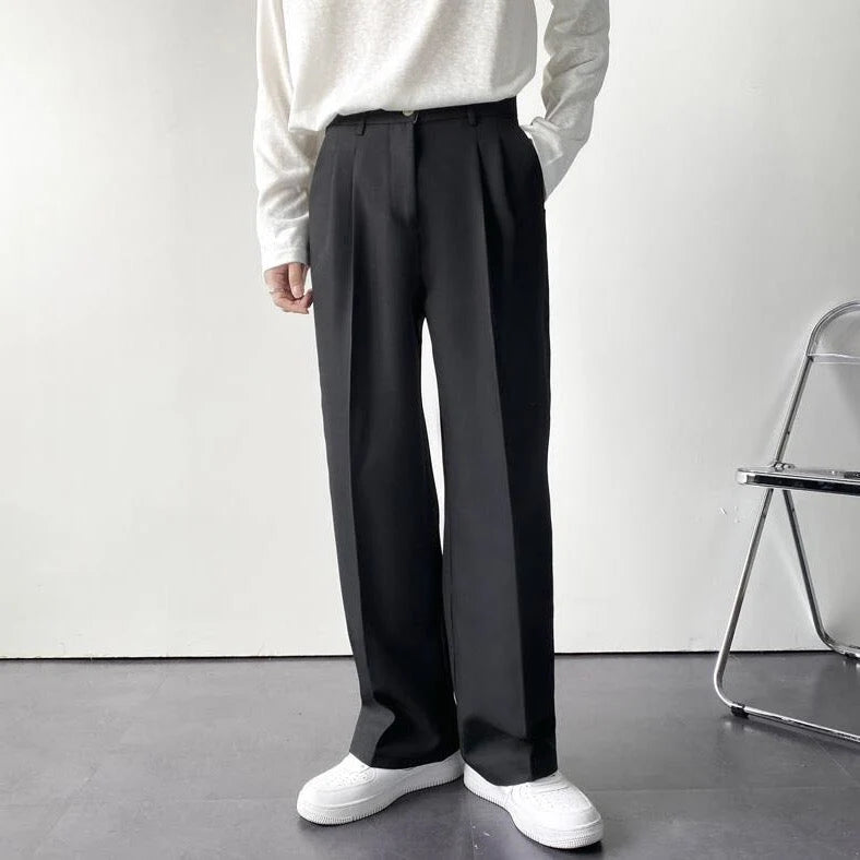 Fabio | Elegante Pantalone Uomo Sartoriale Gamba Dritta
