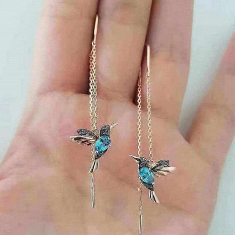 Kolibri Zománc és Zirconia Fülbevalók