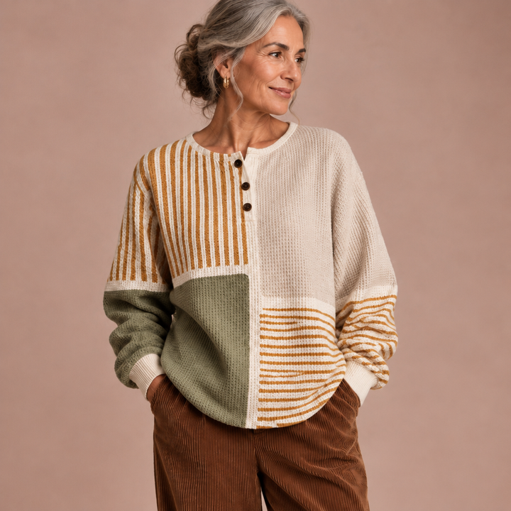 Mirta | Maglione caldo e confortevole in maglia a nido d&