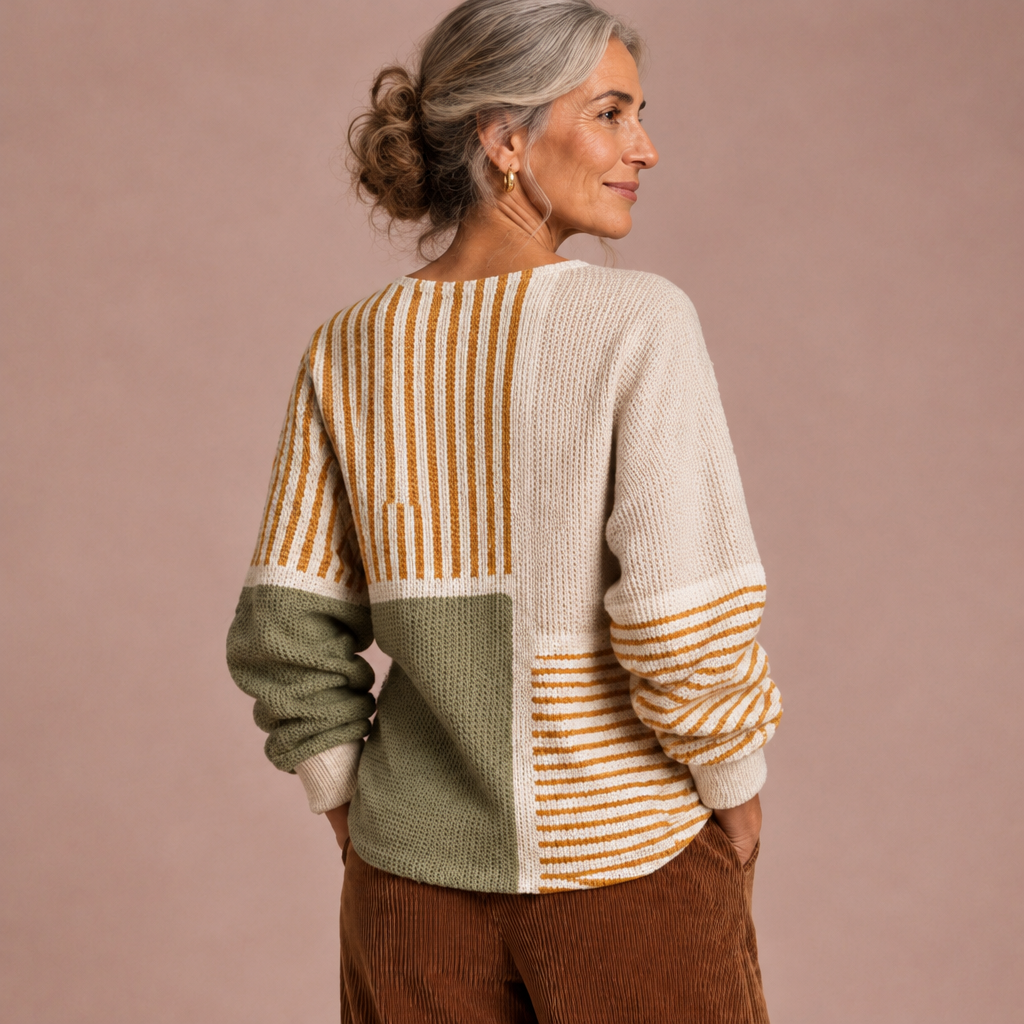 Mirta | Maglione caldo e confortevole in maglia a nido d&
