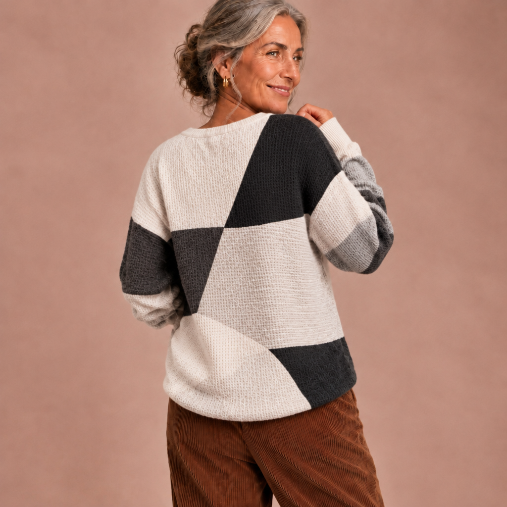Martina | Maglione caldo e confortevole in maglia a nido d&