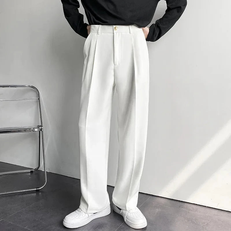 Fabio | Elegante Pantalone Uomo Sartoriale Gamba Dritta