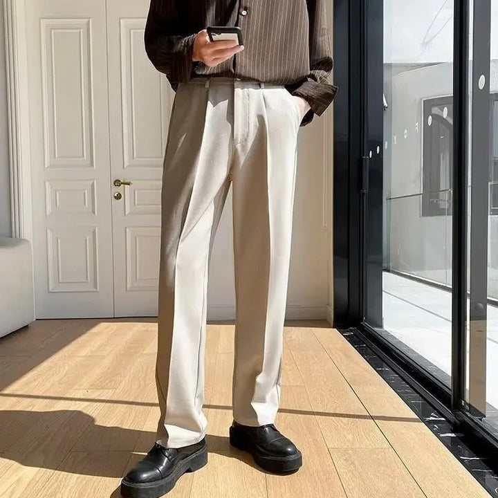 Fabio | Elegante Pantalone Uomo Sartoriale Gamba Dritta