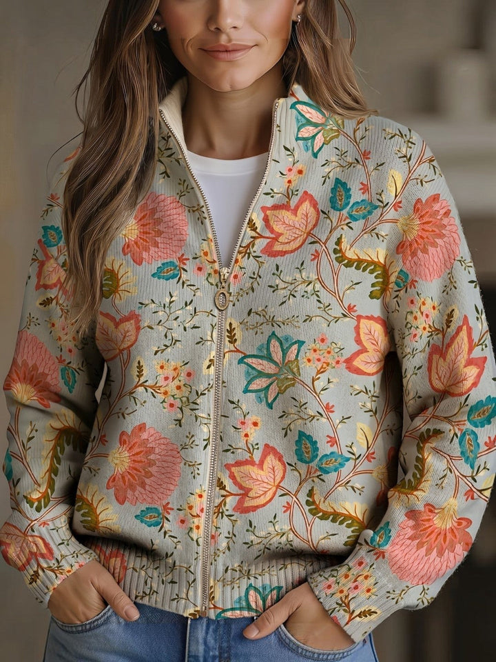 Petra™ | Cardigan con motivo floreale da giardino