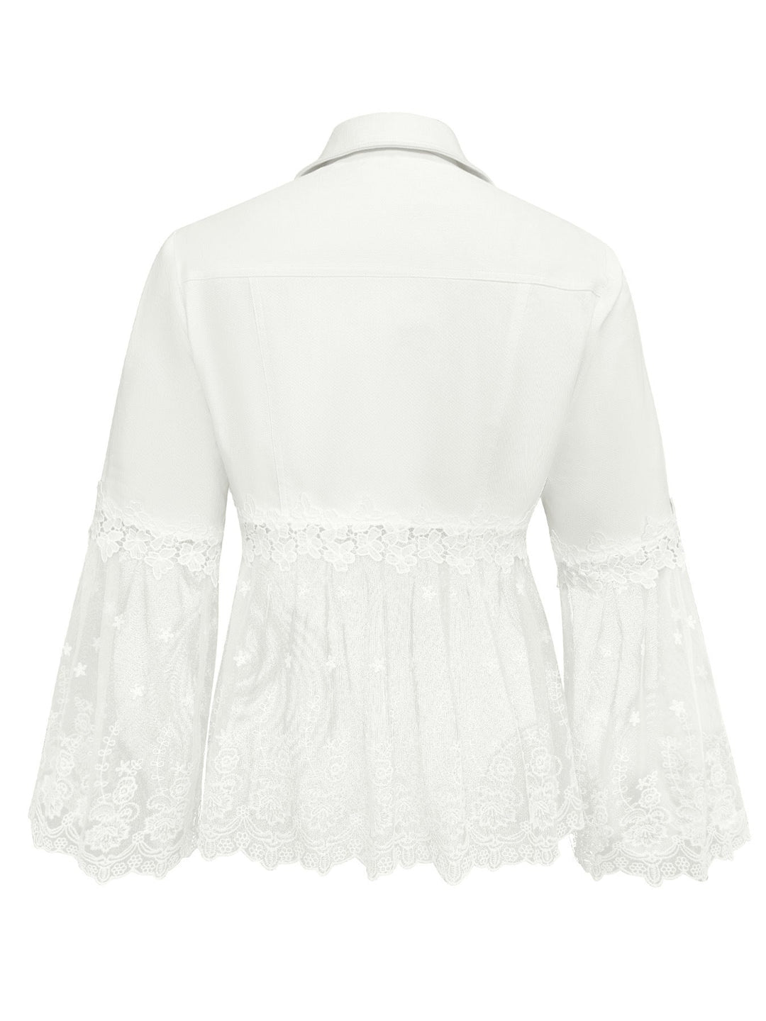 Marcella - Giacca con Inserti in Pizzo