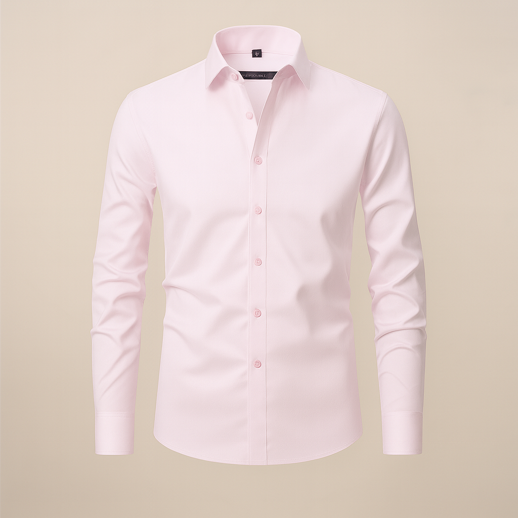 Bernardo | Camicia business a maniche lunghe, senza stiratura