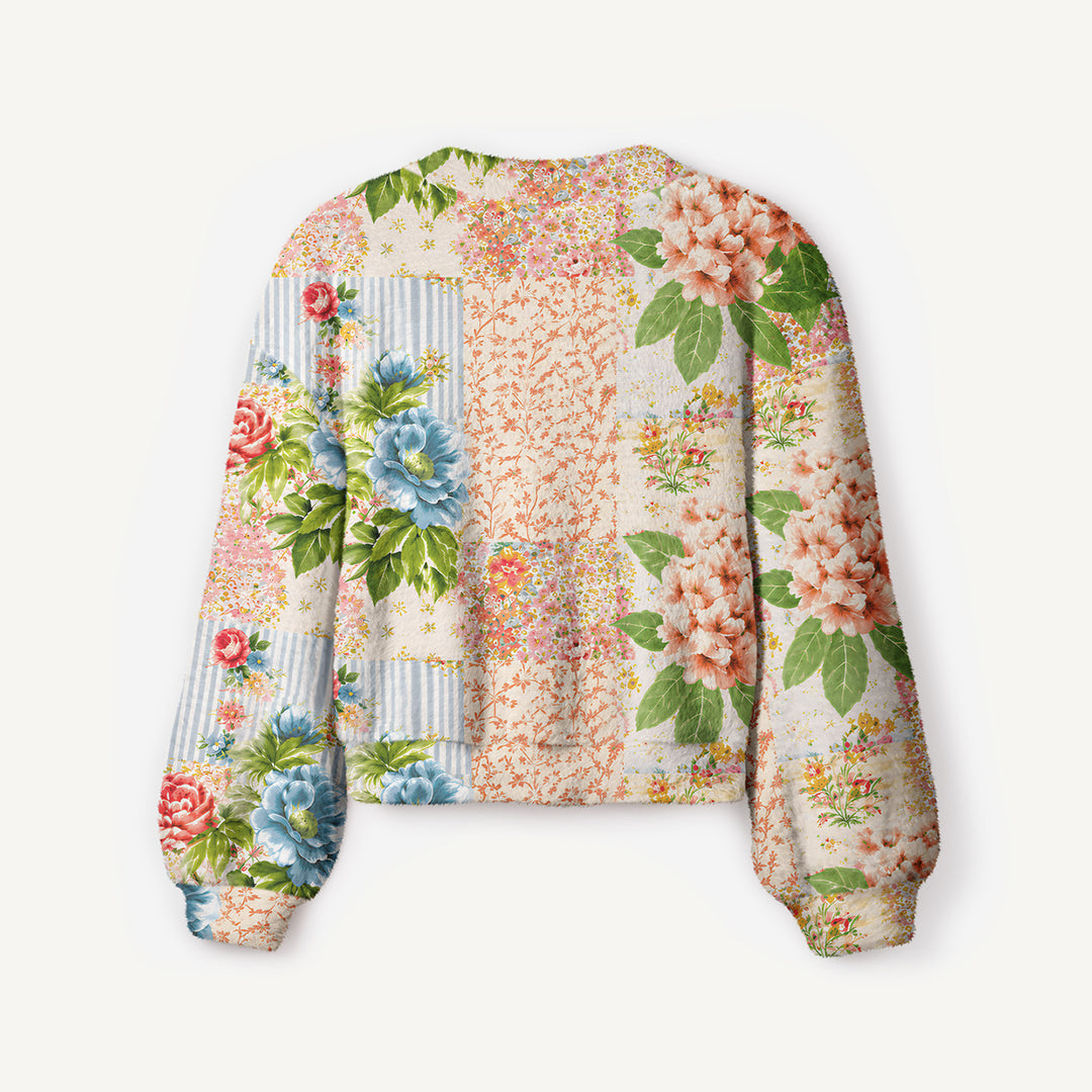 Cardigan lavorato a maglia in stile vintage “Giardino”