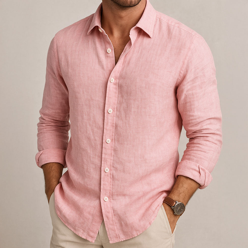 Gaetano | Camicia traspirante in misto cotone, stile essenziale