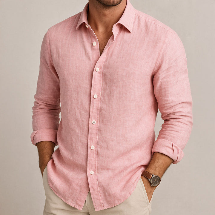 Gaetano | Camicia traspirante in misto cotone, stile essenziale
