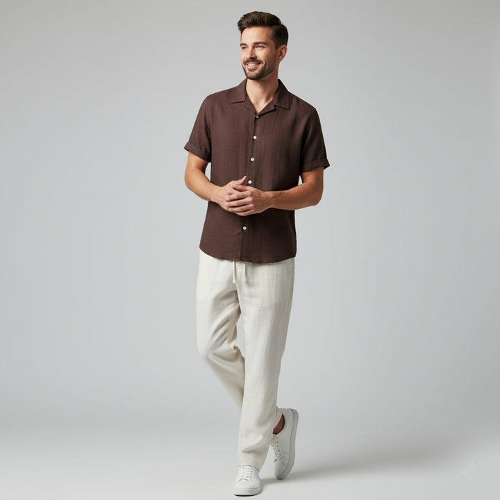 Umberto | Classico Set Estivo Uomo Amalfi Lino Pantaloni