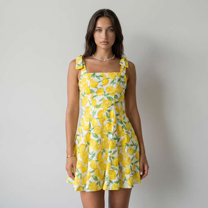 Vestito Lucía Floreale Giallo