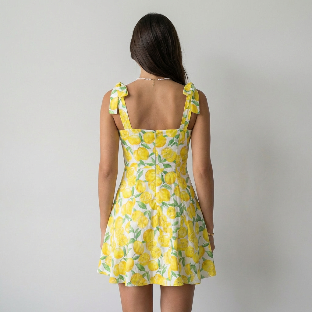 Vestito Lucía Floreale Giallo