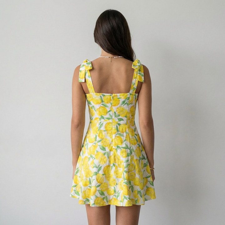 Vestito Lucía Floreale Giallo