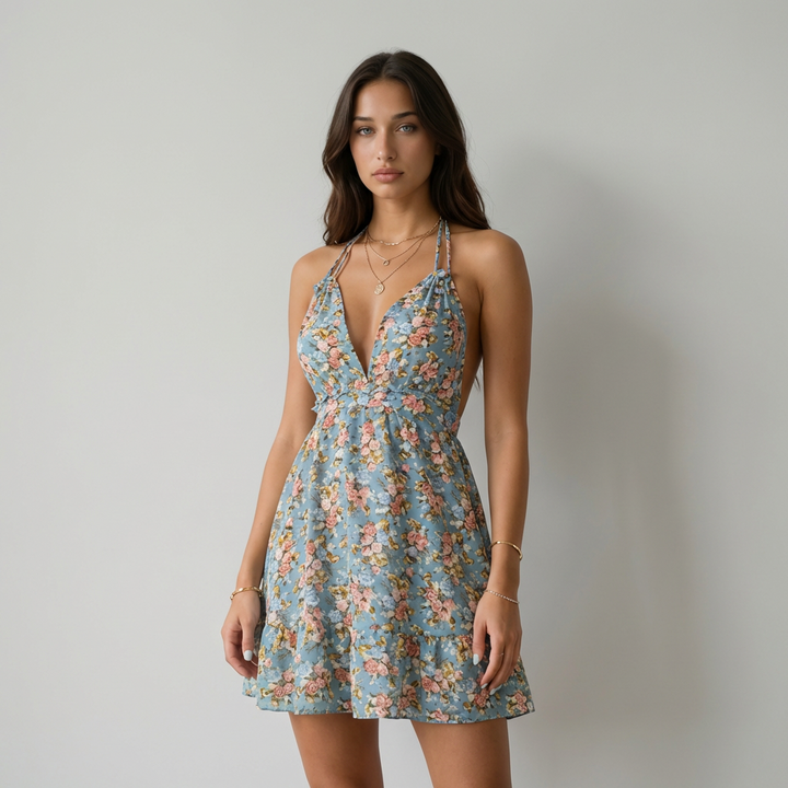 Vestito Natalia Floral Incrociato